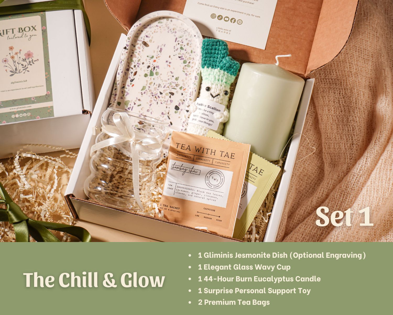 Personalized Self Care Gift Box Handmade Wellness Package Eco Friendly Gift Set Affordable Luxury Gift Birthday Present New Mom Gift Employee Appreciation Corporate Wellness Housewarming Relaxation Kit Tea Lover