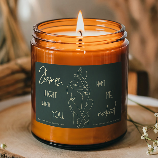 Light When You Want Me Naked Mallard Candle-Gliminis