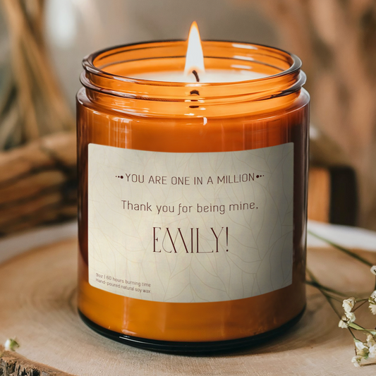 You Are One In A Million Custom Candle-Gliminis