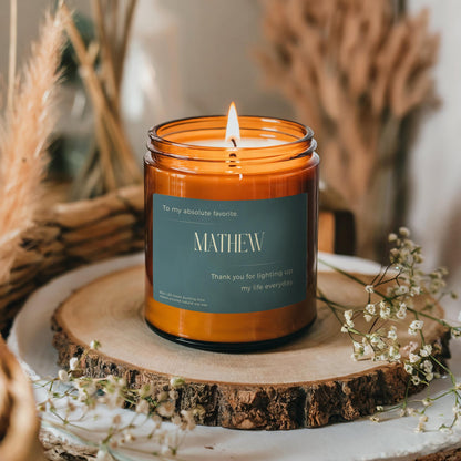 Mallard Custom Name & Message Candle