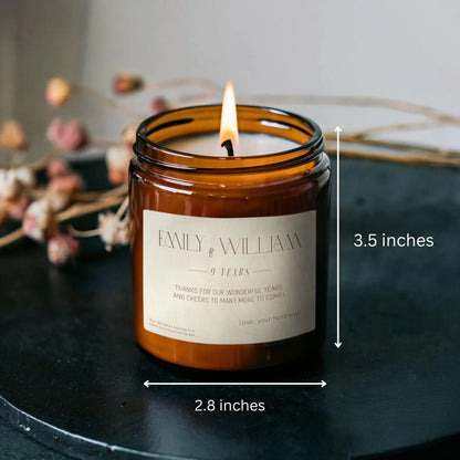 Custom Message Anniversary Candle